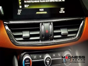 Alfa Romeo Giulia Interior Air Vent Trim - Carbon Fiber - LHD - Pre '20 Models